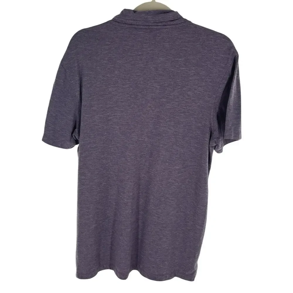 J. Crew Performance Men's Purple Short Sleeve Polo Shirt
